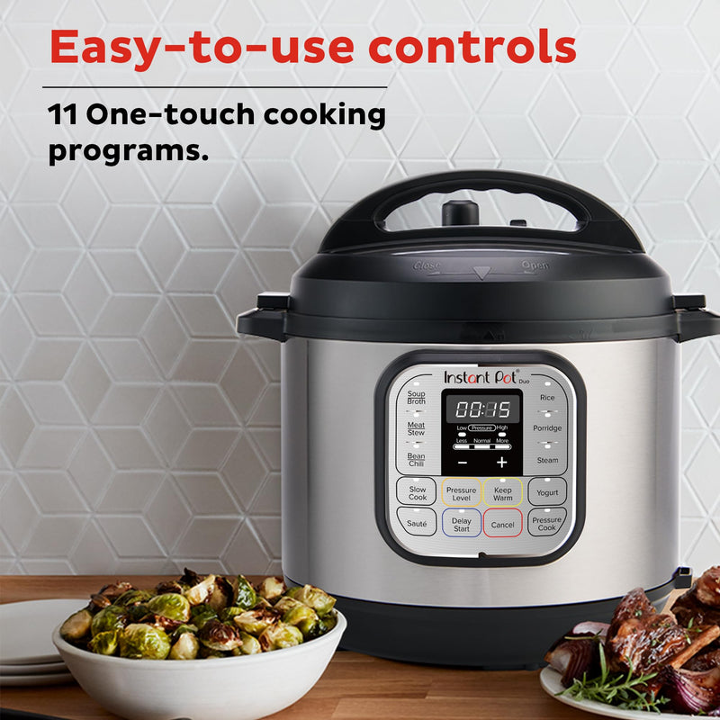 Instant Pot Duo 7-in-1 Mini Electric Pressure Cooker, Slow Rice Cooker, Steamer, Sauté, Yogurt Maker, Warmer & Sterilizer, Includes Free App with over 1900 Recipes, Stainless Steel, 3 Quart - Grill Parts America