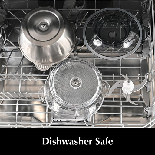 Kitchen in the box Food Processors,Small Meat Grinder & Food Chopper Electric Vegetable Chopper with 2 Bowls (8 Cup+8 Cup)& 2 Bi-Level Blades for Meat/fish/Vegetable/Baby Food (Black, 8cups+8cups) - Grill Parts America