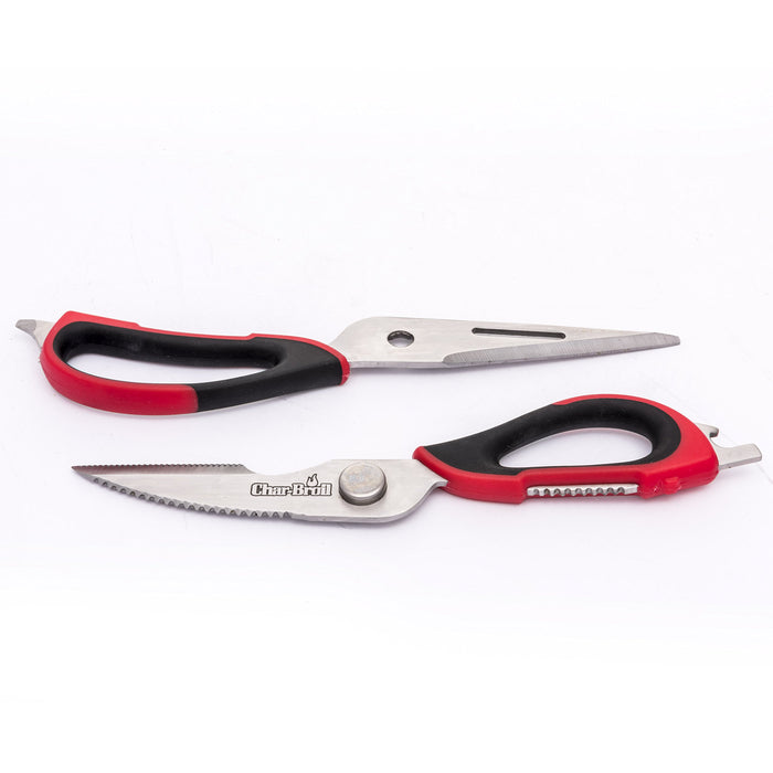 Char-Broil 140024 Meat Shears, Black/red/Steel - Grill Parts America