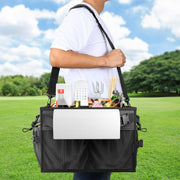 FANGSUN Grill Caddy, BBQ Caddy with Paper Towel Holder, Picnic Griddle Caddy for Outdoor Camping, Barbecue Accessories Storage Organizer for Utensil Grilling Tool, Must Have for Camper Tailgating Rv - Grill Parts America