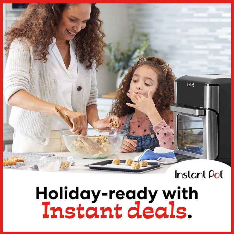 Instant 140-3000-01 Vortex Plus Quart 7-in-1 Multi-Use Air Fryer, 10QT, Silver,Black - Grill Parts America