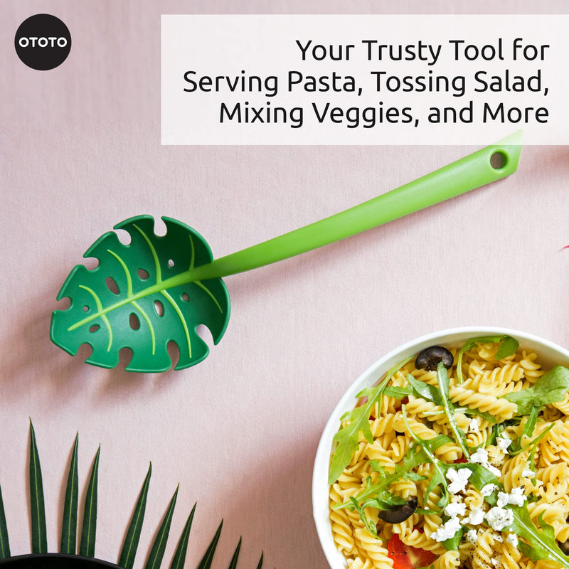 Jungle Spoon Monstera Ladle by OTOTO - BPA-Free Kitchen Spoon High Heat Resistant Nylon Spoon for Cooking for Nonstick Cookware Kitchen Tools & Utensils Spoon, Casserole Spoon - Grill Parts America