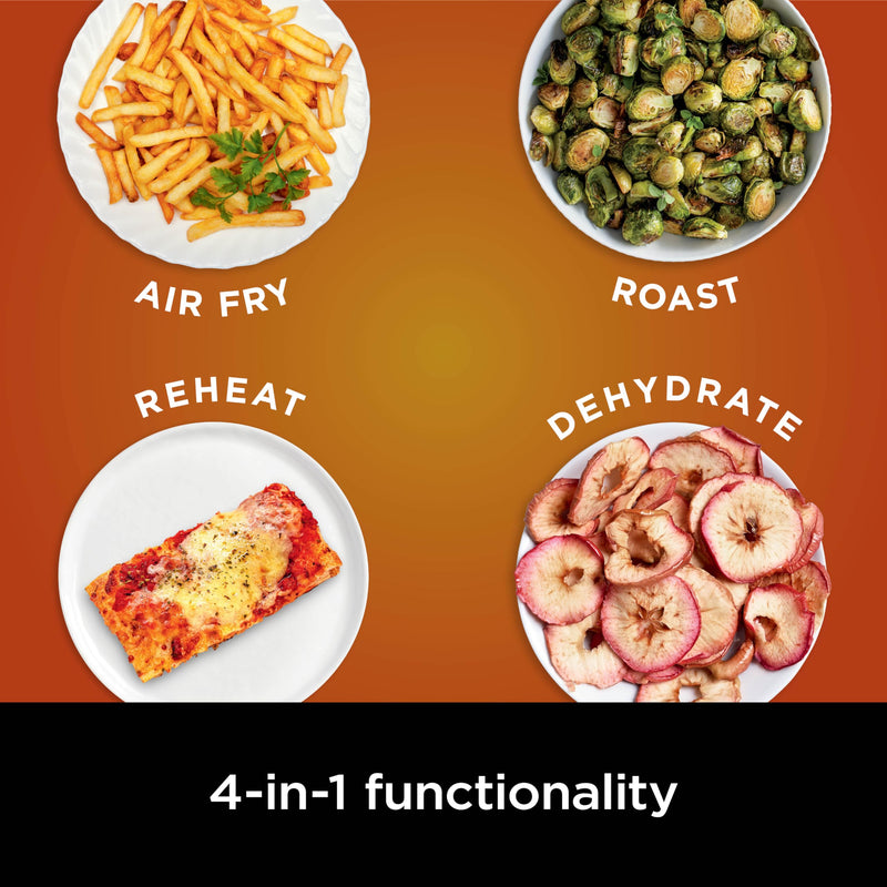 Ninja Air Fryer Pro 4-in-1 with 5 QT Capacity, Air Fry, Roast, Reheat, Dehydrate, Air Crisp Technology with 400F for hot, crispy results in just minutes, Nonstick Basket & Crisper Plate, Grey, AF141 - Grill Parts America