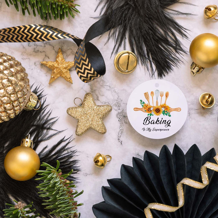 Baker Christmas Ornaments for Cooker,Chef,Mom,Xmas Tree Hanging Ornaments Ceramic Keepsake,Baking Set - Grill Parts America