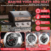 3" Temp Gauge for Dyna Glo,Master Forge,Cuisinart,Stok,Uniflame,Backyard