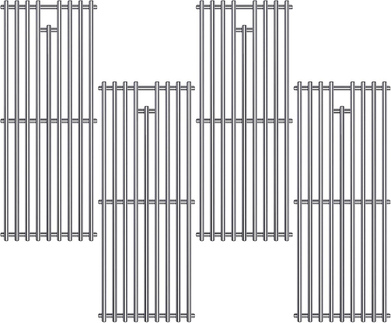 9MM 16517 Grill Grates Replacement for Bull Grill Replacement Parts, BBQ Bull Angus 4 Burner 47628 47629, Steer Premium 69008, Lonestar 87049, Bull Outlaw 26038 26039, Stainless Steel Grids
