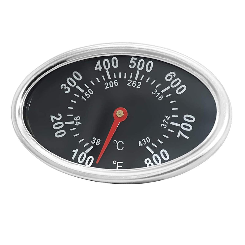 Grill Lid Thermometer Temperature Gauge Replacement for Nexgrill 720-0830H, 720-0888, 720-0697, Heat Indicator for Charmglow 810-7310-S,720-0234, Brinkmann 810-3821-S 810-9425-W and Other Grill Model