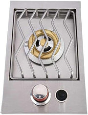 BBQ Grill Side Burner Head Replacement Parts for Single and Double Side Burner from Blaze, Sunstone, Summerset, Jenn Air Use with Both LP & NG Gas