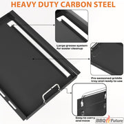 Full Size Griddle Insert with Spatula Set for Home Depot Nexgrill 5 Burner