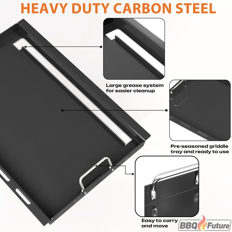 Full Size Griddle Insert with Spatula Set for Home Depot Nexgrill 5 Burner