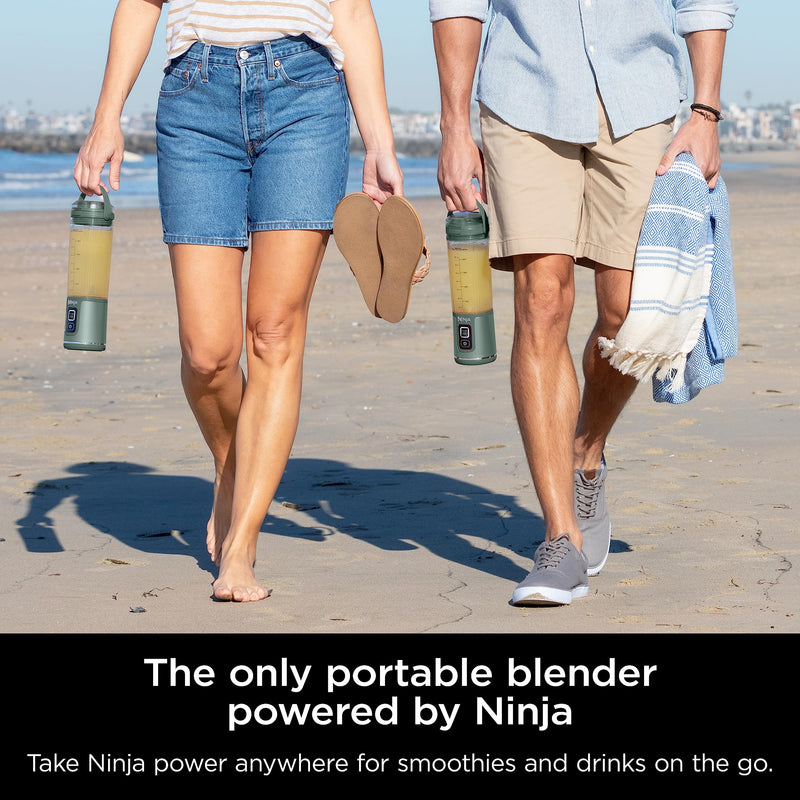 Ninja BC151EM Blast Portable Blender, Cordless, 18oz. Vessel, Personal Blender-for Shakes & Smoothies, BPA Free, Leakproof-Lid & Sip Spout, USB-C Rechargeable, Dishwasher Safe Parts, Forest Green - Grill Parts America