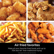 Ninja Air Fryer, Roast, Bake, Air Fry, Roast, Broil, Reheats, & Dehydrates, 4-in-1, Fries, Frozen Food, Veggies, and Juicy Meat, Less Oil, Easy Meals, Healthy Meals, Compact, 4 QT, Grey, AF101 - Grill Parts America