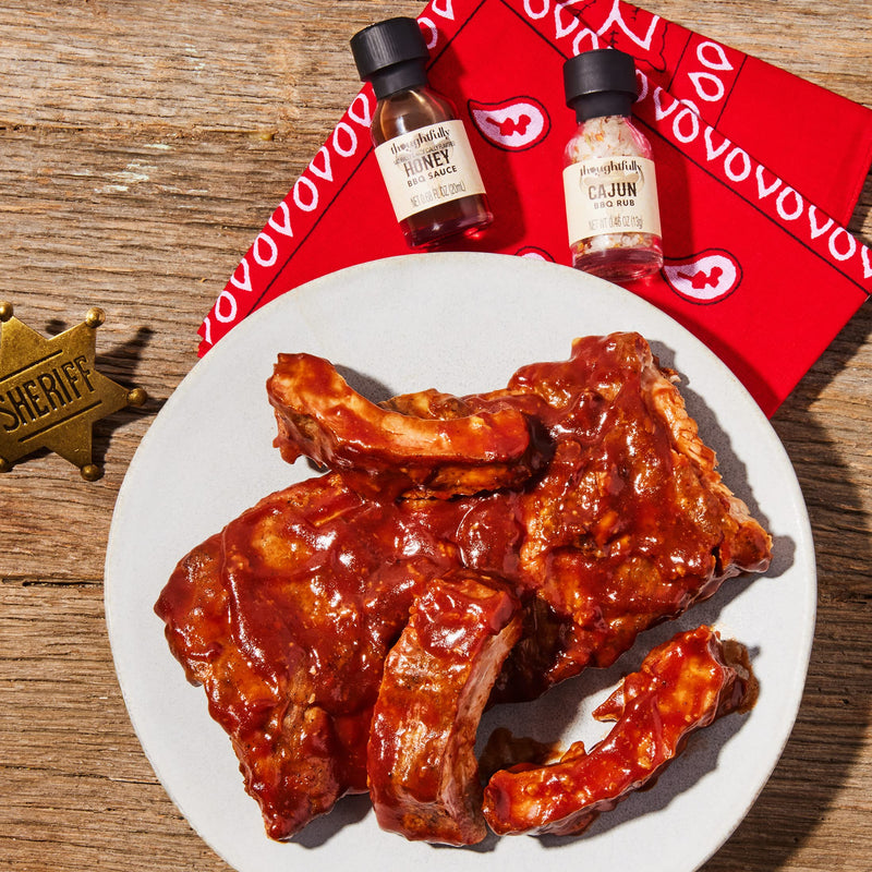 Thoughtfully Gourmet, Wild Western-Themed BBQ Sauce and Rubs Book Gift Set, Includes Honey BBQ, Montreal BBQ Rub & More, Great Gift for Men, Set of 12 - Grill Parts America
