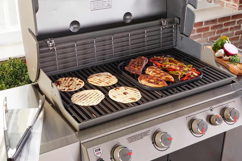 Weber Grill & Griddle Station Griddle, Black - Grill Parts America