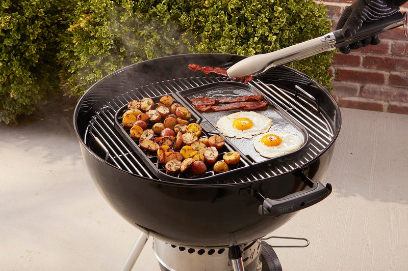 Weber Grill & Griddle Station Griddle, Black - Grill Parts America