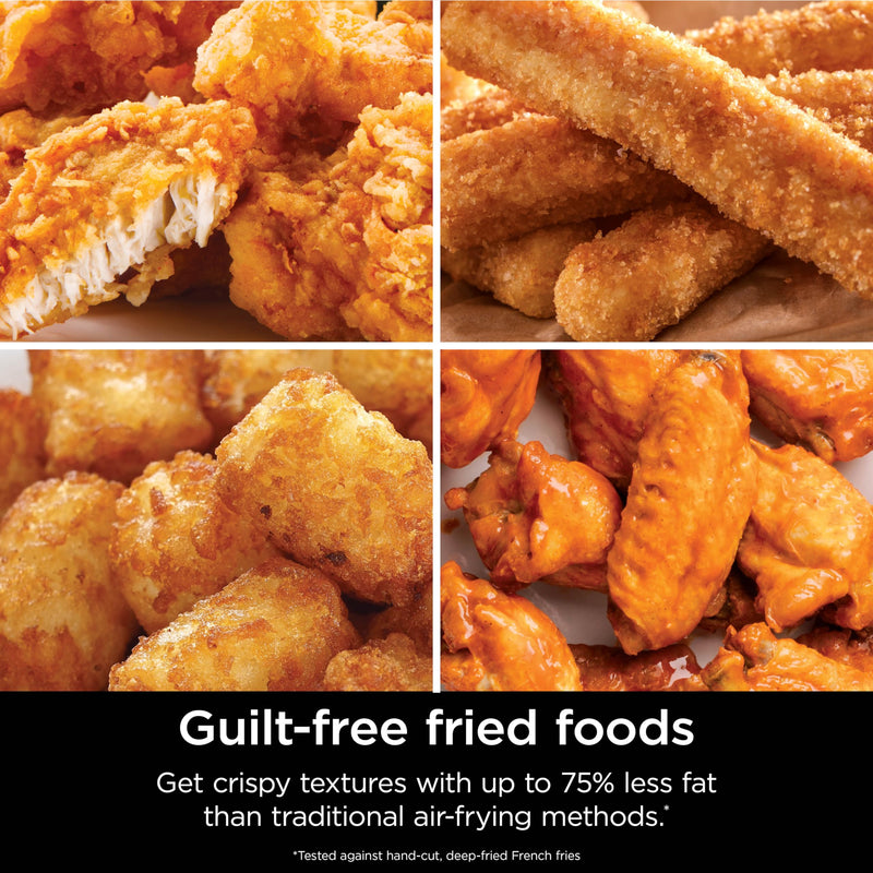 Ninja Air Fryer Pro 4-in-1 with 5 QT Capacity, Air Fry, Roast, Reheat, Dehydrate, Air Crisp Technology with 400F for hot, crispy results in just minutes, Nonstick Basket & Crisper Plate, Grey, AF141 - Grill Parts America