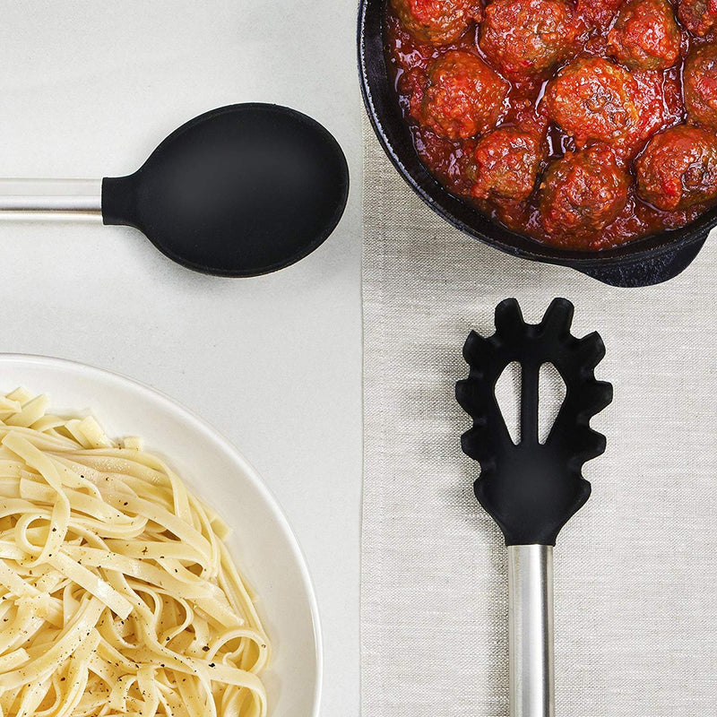 Kitchen Utensil Set-Silicone Cooking Utensils-33 Kitchen Gadgets & Spoons for Nonstick Cookware-Silicone and Stainless Steel Spatula Set-Best Kitchen Tools, Useful Pots and Pans Accessories - Grill Parts America