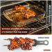 HERUKI Double Skewers 14.4" Stainless Steel Heavy Duty Double Prong Skewers for BBQ Kabob Shawarma Meat Fish Chicken Reusable bbq Accessories for Grill Master Arsenal - 2 Units - Grill Parts America