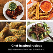 Ninja Air Fryer, Roast, Bake, Air Fry, Roast, Broil, Reheats, & Dehydrates, 4-in-1, Fries, Frozen Food, Veggies, and Juicy Meat, Less Oil, Easy Meals, Healthy Meals, Compact, 4 QT, Grey, AF101 - Grill Parts America