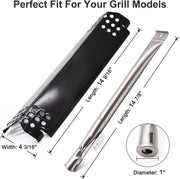 Grill Replacement Parts for Nexgrill 720-0925S, 720-0864, 720-0864M Models. Grill Heat Plates, Burner Tubes for BBQ PRO 3 Burner Grill 122.20148511.