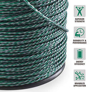 A ANLEOLIFE 3-Pound Heavy Duty Twisted .095-inch-by-1181-ft Dual Core String Spiral Trimmer Line Spool,with Bonus Line Cutter - Grill Parts America