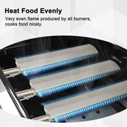 Grill Parts for Jenn-Air 720-0061-LP 720-0099-NG 720-0100-NG 720-0171, 3 Pack Heat Plates and 304 Stainless Steel Grill Burners for Jennair Jenn Air 720-0061 Gas Grill Models