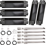 Grill Replacement Parts for Nexgrill 720-0888, 720-0888N, Home Depot Nexgrill 720-0830H, Grill Burner Tubes, Heat Shield Tent Plates and Igniters Kit Replacement for Nexgrill 5 Burner Grills, 5 Pack