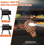 Grill Grates for Traeger Ironwood 885 Pro 780 Cooking Grate Cast Iron Grid Rack BBQ Replacement Parts HDW443 HDW436 KIT0451 Wood Pellet Smoker Accessories