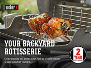 Weber 7652 Rotisserie for Use with Genesis II & II LX 2 & 3 Burner 300 Series Grills - Grill Parts America