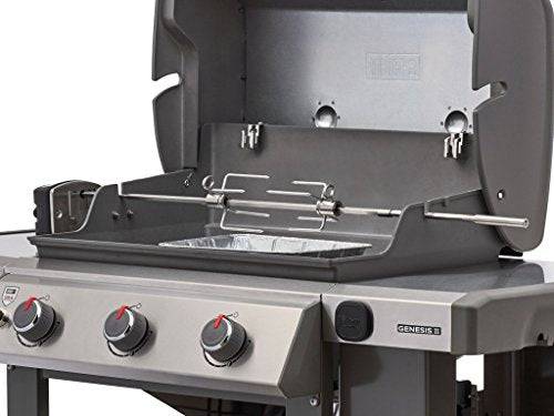 Weber 7652 Rotisserie for Use with Genesis II & II LX 2 & 3 Burner 300 Series Grills - Grill Parts America