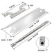 Brinkmann Stainless Steel Burner Tubes and Heat Plate Shields and Crossover Burner Tubes - Grill Parts America