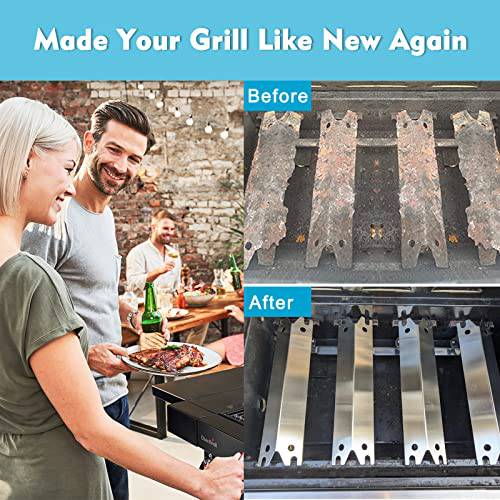 Brinkmann Stainless Steel Burner Tubes and Heat Plate Shields and Crossover Burner Tubes - Grill Parts America