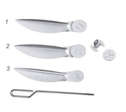 Weber 7444 Stainless Steel Cleaning System Kit Aftermarket Replacement for 22.5-inch One-Touch Silver - Grill Parts America
