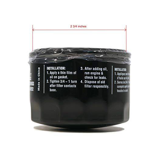 Pack of 4 Oil Filters for Briggs & Stratton 492932,492932S,695396,696854 - Grill Parts America