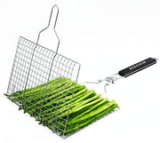 AIGMM Portable Stainless Steel BBQ Barbecue Grilling Basket - Grill Parts America