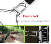 AIGMM Portable Stainless Steel BBQ Barbecue Grilling Basket - Grill Parts America