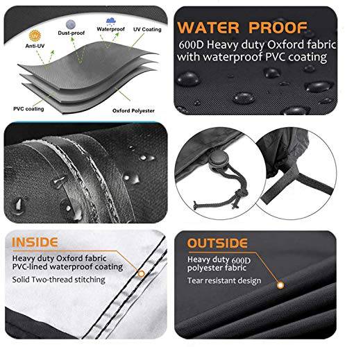 Heavy Duty Waterproof Resistant Cover Fits Weber Char-Broil Nexgrill Brinkmann and More Grills - 50" W x 22" D x 40" H - Grill Parts America