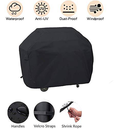Heavy Duty Waterproof Resistant Cover Fits Weber Char-Broil Nexgrill Brinkmann and More Grills - 50" W x 22" D x 40" H - Grill Parts America