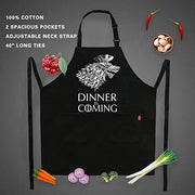 Dinner is Coming Kitchen Chef Apron - Grill Parts America
