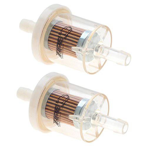 APE RACING Inline Fuel Filter Universal Fuel Filters for Small Engine Motorcycle Lawn Mower (Pack of 2) Replace 691035 49019-0027 AM108356 - Grill Parts America