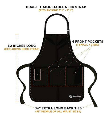 BBQ Grill Apron - Trophy Husband -1 Size Fits All - Grill Parts America