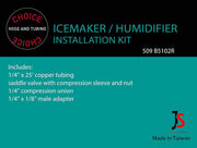 Choice Hose and Tubing Ice Maker And Humidifier Installation Kit by Copper Tubing - Grill Parts America