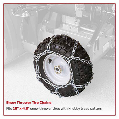 Arnold 490-241-0028 16-Inch x 4.8-Inch Snow Thrower Tire Chains - Grill Parts America