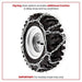 Arnold 490-241-0028 16-Inch x 4.8-Inch Snow Thrower Tire Chains - Grill Parts America