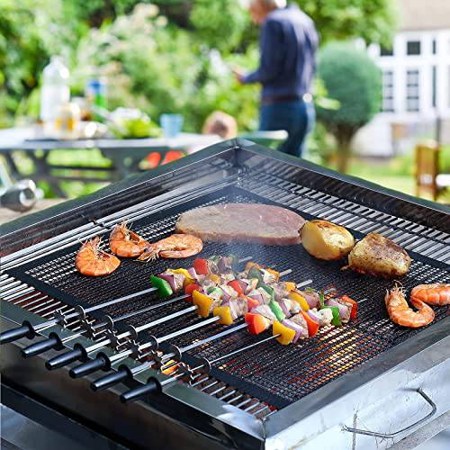 BBQ Mesh Grill Mats 3 Pack, 16" x 13" Non-Stick Grilling Mat - Grill Parts America
