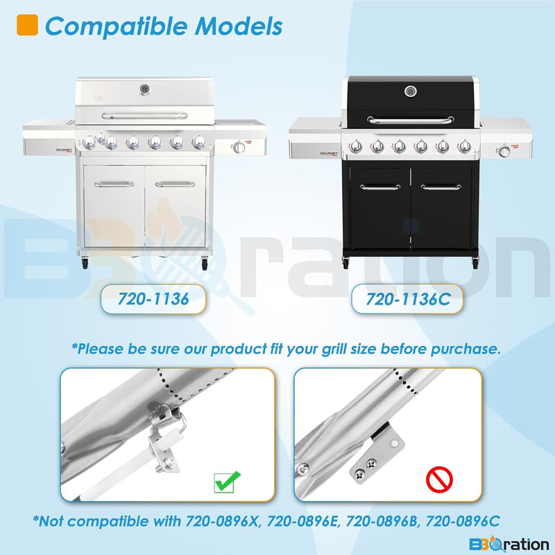 Grill Replacement Parts Kit for Nexgrill 6 Burner Grill 720-1136 720-1136C