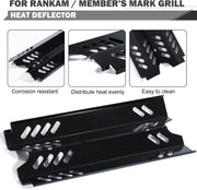 GR2234801-MM-00 Grill Replacement Parts for Rankam Grill Replacement GR2234802MM00 Heat Plates GR2234801-MM-00 92291 Flame Tamer Members Mark 2 Burner Grill Parts Heat Shield Heat Tents