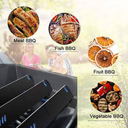 BBQ funland PH1591 (4-Pack) Porcelain Steel Heat Plate for Backyard Grill 15 inch Heat Shield Tent Flame Tamer Burner Cover - Grill Parts America