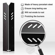 BBQ funland PH1591 (4-Pack) Porcelain Steel Heat Plate for Backyard Grill 15 inch Heat Shield Tent Flame Tamer Burner Cover - Grill Parts America
