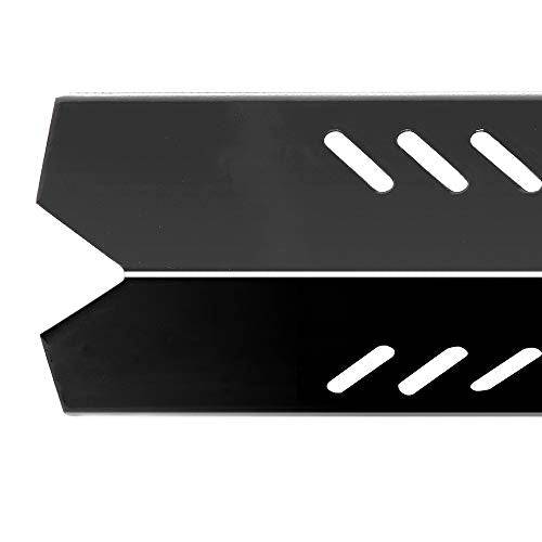 BBQ funland PH1591 (4-Pack) Porcelain Steel Heat Plate for Backyard Grill 15 inch Heat Shield Tent Flame Tamer Burner Cover - Grill Parts America